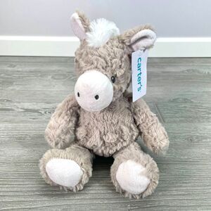 Carters Kids Preferred Donkey Plush Grey-Brown Stuffed Animal Security Lovey NEW